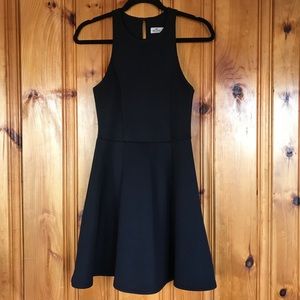 Black Hollister Fit & Flare skater dress- S